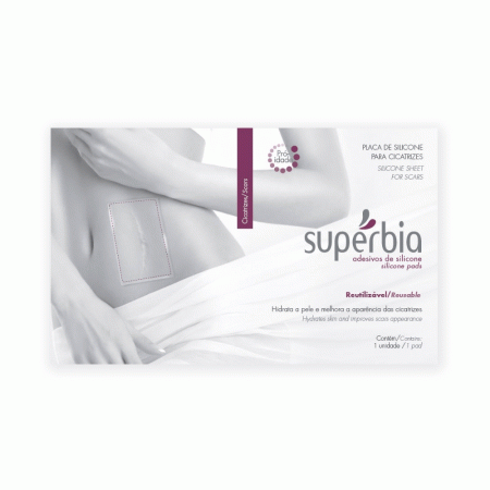 Supérbia Adesivo de Silicone Placa Multiáreas 15 x10cm - 1un