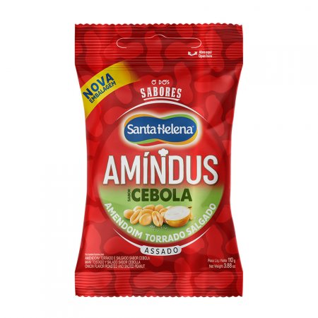 AMINDUS AMENDOIM SEM PELE SALGADO CEBOLA 110g