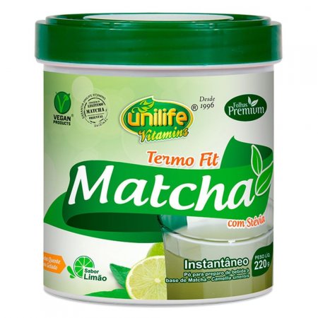 Matcha Instantâneo sabor limão 220g Unilife