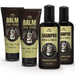 Kit Completo Para Barba 2 Shampoo E 2 Balm - Barba De Macho