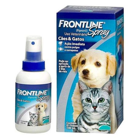 Spray Antipulgas e Carrapatos 100mL para Cães e Gatos – Frontline
