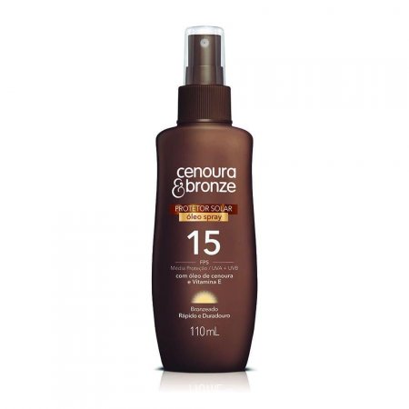 Oleo Bronzeador Cenoura e Bronze FPS15 110 mL Spray