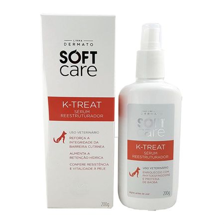 Loção Soft Care K-Treat Pet Society 200g Sérum Reestruturador Val: SET/20