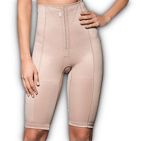 Cinta Bermuda Modeladora Com Abertura Frontal - Cinta Moderna - 820 - Chocolate - Tam Eg