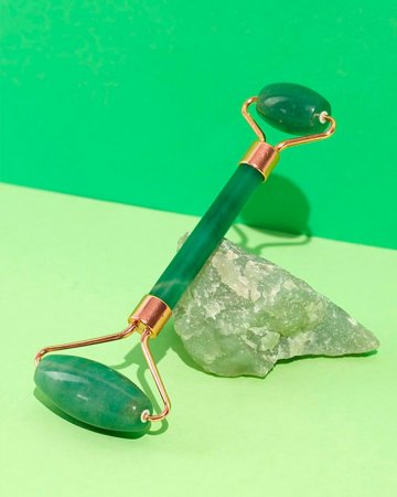 Rolo Massageador facial Jade Verde