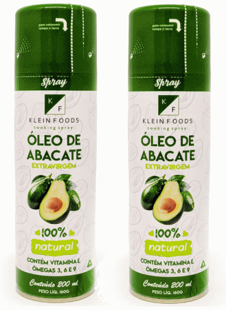 Kit 2 Óleo de Abacate Extravirgem Spray 200 ml Klein Foods