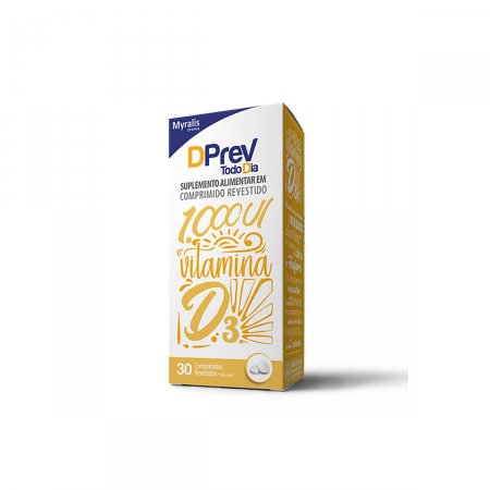 Vitamina D DPrev Todo Dia 1.000UI com 30 comprimidos