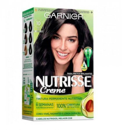 Tintura Permanente Nutrisse 10 Preto