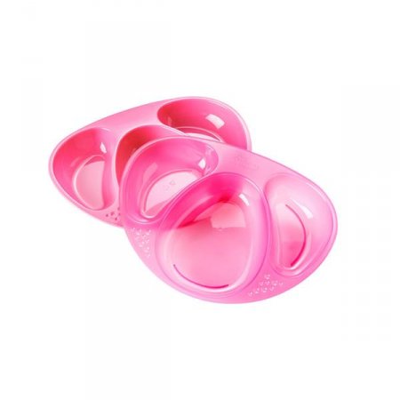 Kit 2 Pratos com Divisorias Sections Tommee Tippee Rosa - TT046
