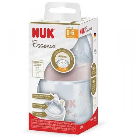 Mamadeira Essence Nuk S1 Girl 0-6 Meses PA7064-1G 150ml