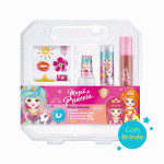 Maleta de Maquiagem da Princesa Fabulosa - Batom, Esmalte e Gloss