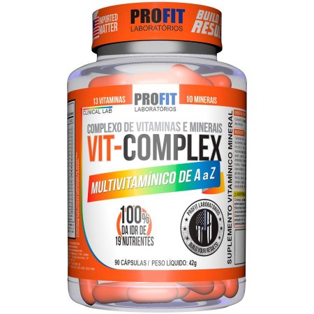 Vit Complex Multivitamínico Completo A-Z 90 Cápsulas Profit
