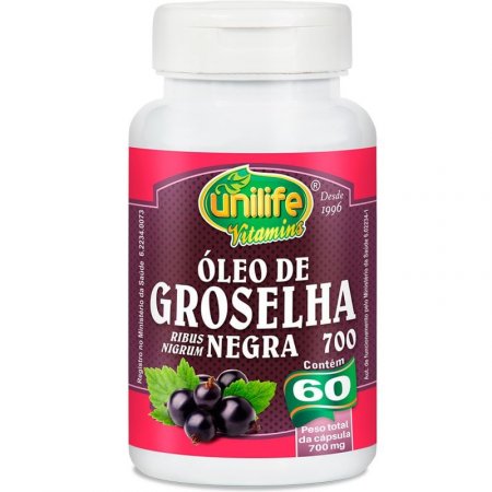Óleo de Groselha Negra 60 cápsulas Unilife