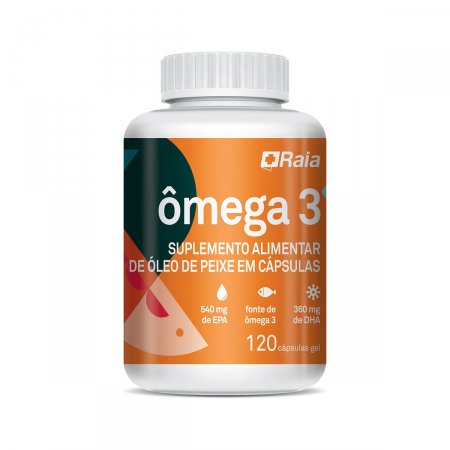 Suplemento Alimentar Ômega 3 Droga Raia com 120 cápsulas