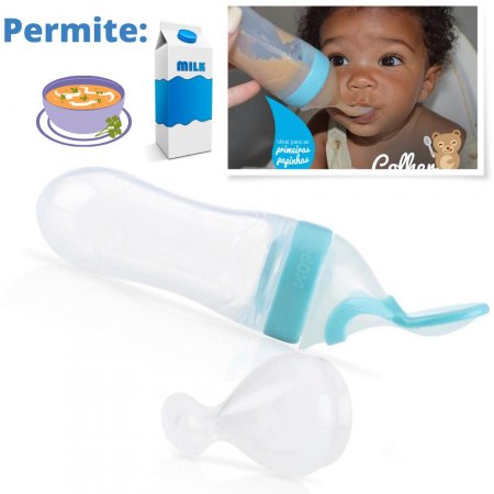 Colher Dosadora para Papinha Corpo Silicone com Tampa Nuby