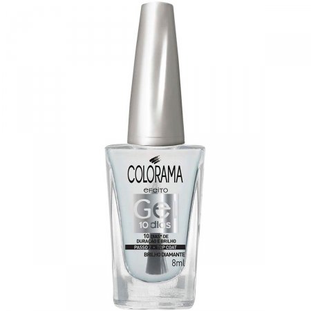 Esmalte Colorama Efeito Gel 10 Dias Top Coat Brilho Diamante com 8ml