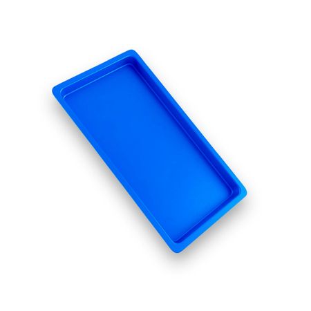 Bandeja Plástica Autoclavável 22x12x1,5cm - Maquira Bandeja Plástica Autoclavável Azul 22x12x1,5cm - Maquira