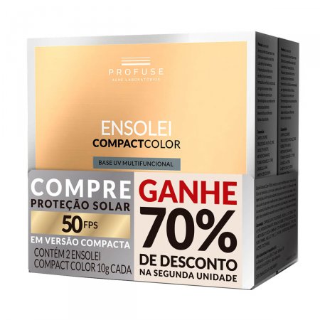 Kit Base Compact Profuse Ensolei Color FPS50 com 2 Unidades
