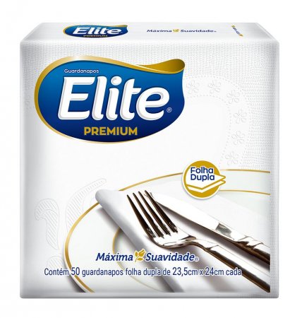 Guardanapo Folha Dupla Elite 4 Pacotes 23X24 Cm