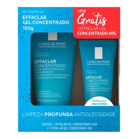 Kit Gel de Limpeza La Roche-Posay Effaclar Concentrado 150g + Refil 40ml