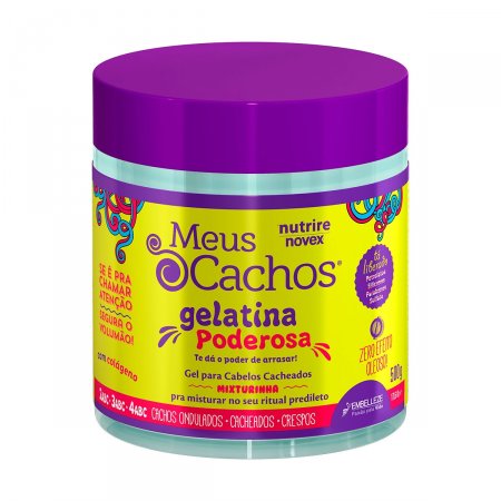 Gel para Cabelo Novex Meus Cachos Gelatila Poderosa com 500g