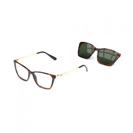 Óculos de grau mormaii swap 3 demi marrom brilho