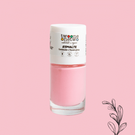 Esmalte Fortalecedor Hipoalergênico Argan Twoone Onetwo Natural Vegana Cor Light Rose