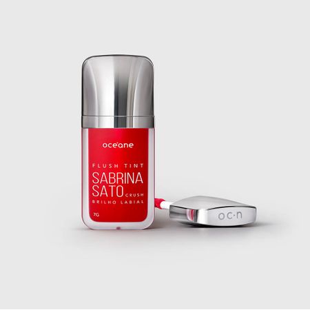 Brilho Labial Laranja Sabrina Sato By Océane - Flush Tint Crush 7g