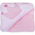 Toalha de Felpa Soft Bordada Encanto com Capuz de Canto - Ursa Princesa