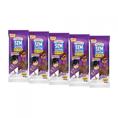 Kit Semana Minibolo Wickbold Sem Glúten Chocolate Com Gotas