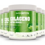 Kit 5 Colágeno artro ósseo Apisnutri Limão e clorofila 200g