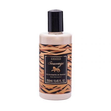 Hidratante de Banho Identità Sauvage Onça (Vanilla, Apricot e Mandarina) 250ml