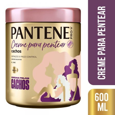 Creme para Pentear Pantene Unidas pelos Cachos com 600ml