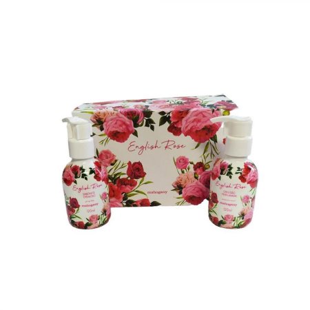 Kit English Rose Sabonete Líquido 120ml e Hidratante 120ml Mahogany