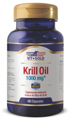 Óleo de Krill 1000 mg Vitgold 60 cápsulas