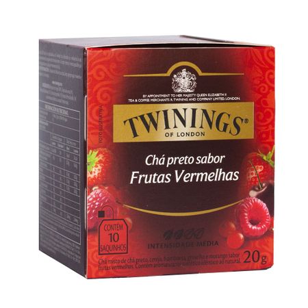 Chá Preto Frutas Vermelhas Twinings 10 sachês