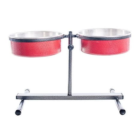 Comedouro Suspenso Ajustável Premium NF Pet Vermelho Mini