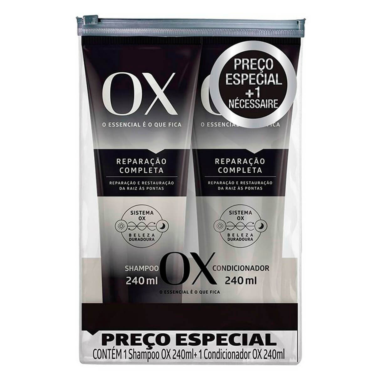 Kit Shampoo + Condicionador Ox Reparação Completa