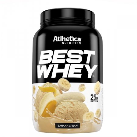 Best Whey Protein Atlhetica Nutrition Sabor Banana Cream com 900g