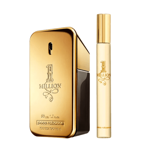 Paco Rabanne Conjunto 1 Million Masculino - Eau de Toilette 50ml + Eau de Toilette 10ml
