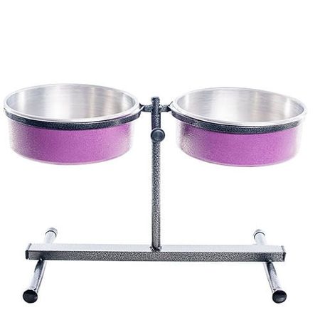 Comedouro Suspenso Ajustável Premium NF Pet Lilás G