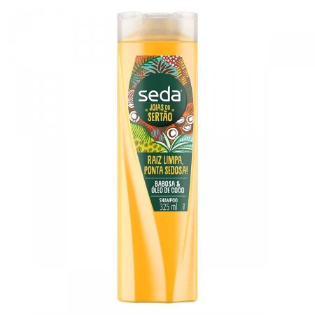 Shampoo Seda Joias do Sertão Raiz Limpa, Ponta Sedosa 325ml