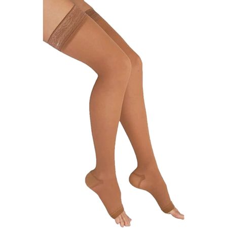 Meia Coxa Venosan 6000 - Média Compressão - Aberta - Bronze - M