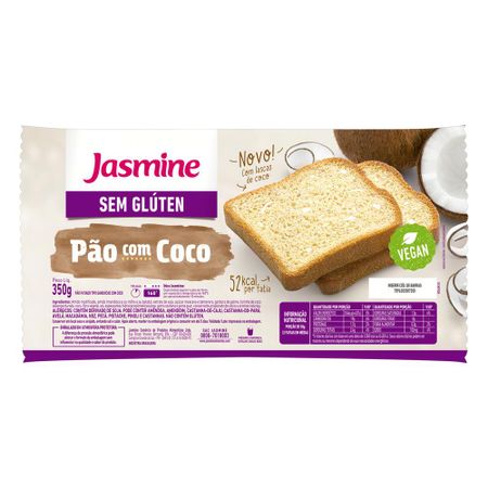 Pão Fatiado Coco sem Glúten - 350g