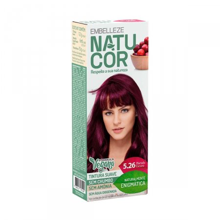 Tintura Suave Natucor 5.26 Marsala Escuro com 1 Unidade