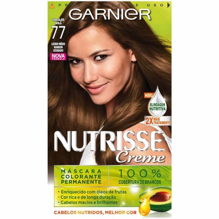 Tintura Permanente Nutrisse Creme 77 Chocolate Avelã com 1 Unidade