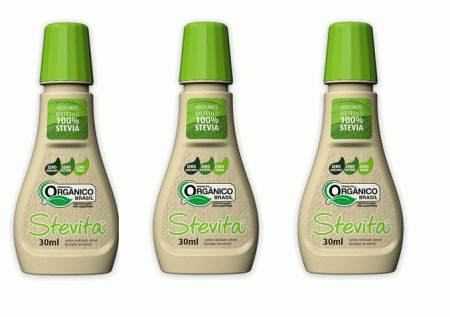 Kit com 3 Adonçantes Stevita líquido orgânico 30ml