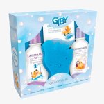 Kit Giovanna Baby Giby A Hora do Banho Azul Shampoo + Condicionador + Sabonete + Esponja de Banho