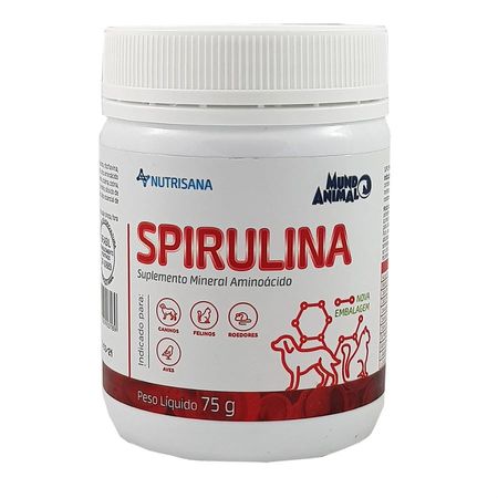 Nutrisana Spirulina 75g Suplemento Vitamínico Mundo Animal