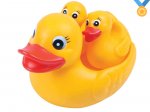 Pato De Borracha P/Banho E Saboneteira 1 Mãe E 2 Filhotes